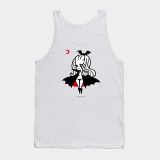 Vampire Girl White Tank Top